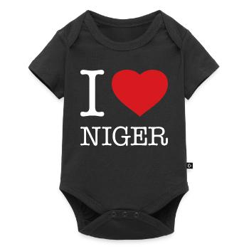 I LOVE NIGER - Baby Premium short-sleeve bodysuit - black - Front