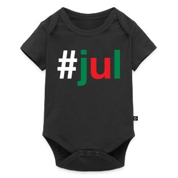 JUL Christmas Hashtag - Baby Premium Kurzarmbody - Schwarz - Vorne