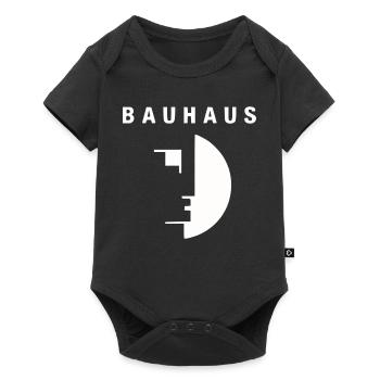 100 ans de l'école de design Bauhaus - Logo du Bau - Body à manches courtes Premium Bébé - noir - Devant
