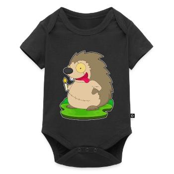 Hedgehog Halloween Zombie - Baby Premium short-sleeve bodysuit - black - Front