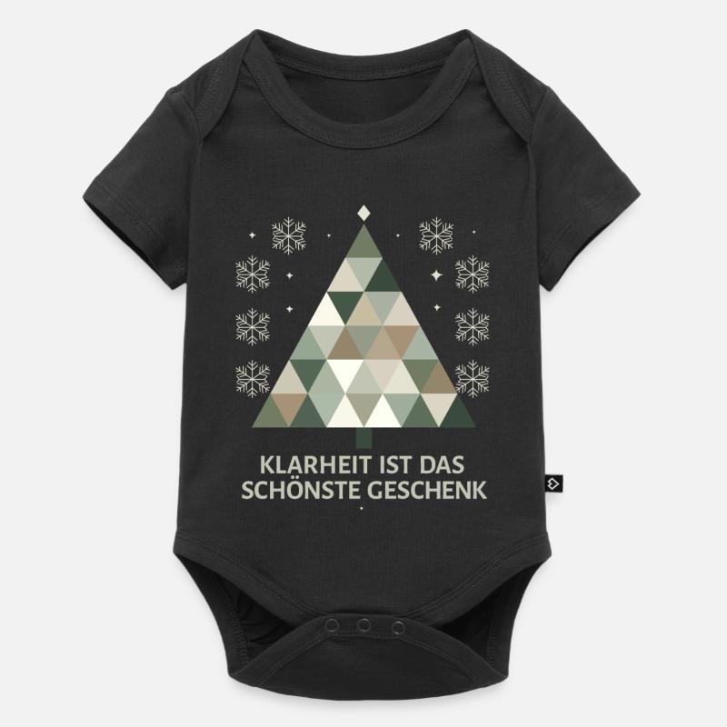 Minimalist Christmas tree: Simple elegance - Baby Premium short-sleeve bodysuit - black