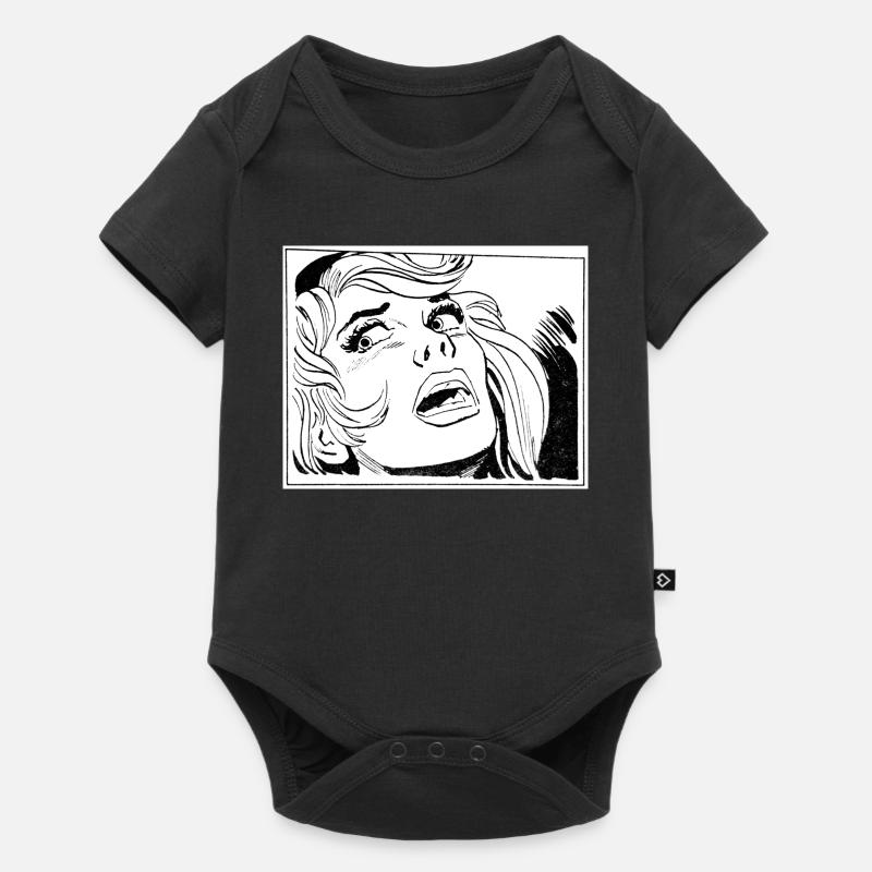 34 Mädchen - Baby Premium Kurzarmbody - Schwarz