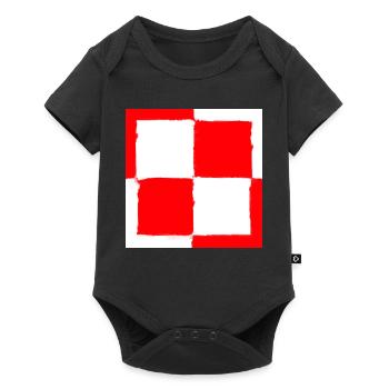 Échiquier symbole de la Pologne polonaise - Body à manches courtes Premium Bébé - noir - Devant