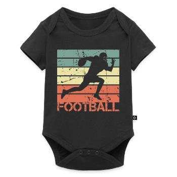 American Footballer - Baby Premium Kurzarmbody - Schwarz - Vorne