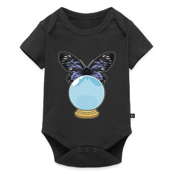 Boule de cristal papillon - Body à manches courtes Premium Bébé - noir - Devant