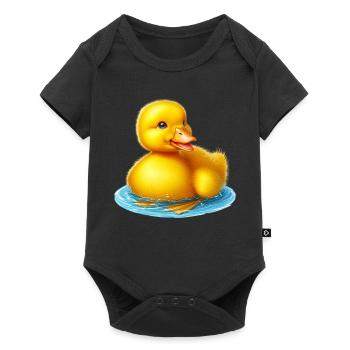 Caneton Canard Canard Canard - Body à manches courtes Premium Bébé - noir - Devant