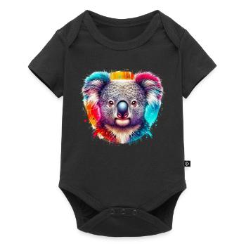 Koala - Baby Premium short-sleeve bodysuit - black - Front