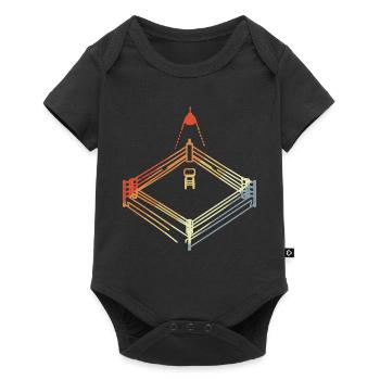 Vintage Boxing Ring Sketch - Baby Premium short-sleeve bodysuit - black - Front