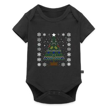 Ugly Xmas: Colorful Christmas Design - Baby Premium short-sleeve bodysuit - black - Front