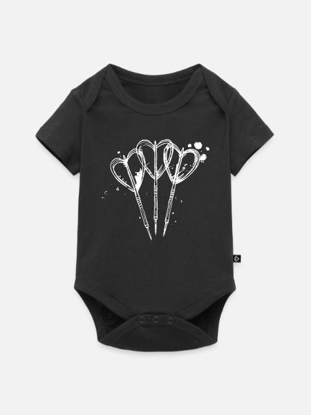 Dartpfeile Line Art - Baby Premium Kurzarmbody - Schwarz