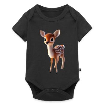 Deer Fawn Costume Roebuck Deer Cute Deer Fawn - Baby Premium short-sleeve bodysuit - black - Front