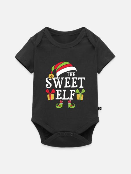 The sweet elf - Baby Premium Kurzarmbody - Schwarz