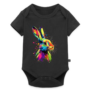 Lapin Lapin Lover Lièvre Lapin Mignons Lapins - Body à manches courtes Premium Bébé - noir - Devant