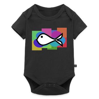 FISH. SARDINE. APRIL FOOL. SEA. OCEAN - Baby Premium short-sleeve bodysuit - black - Front