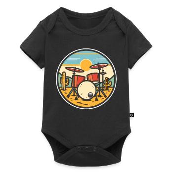 Trapset Comic Look - Baby Premium short-sleeve bodysuit - black - Front
