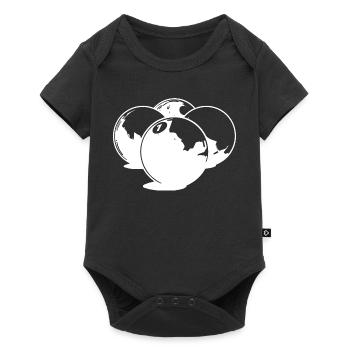 Billardkugeln Zeichnung - Baby Premium Kurzarmbody - Schwarz - Vorne
