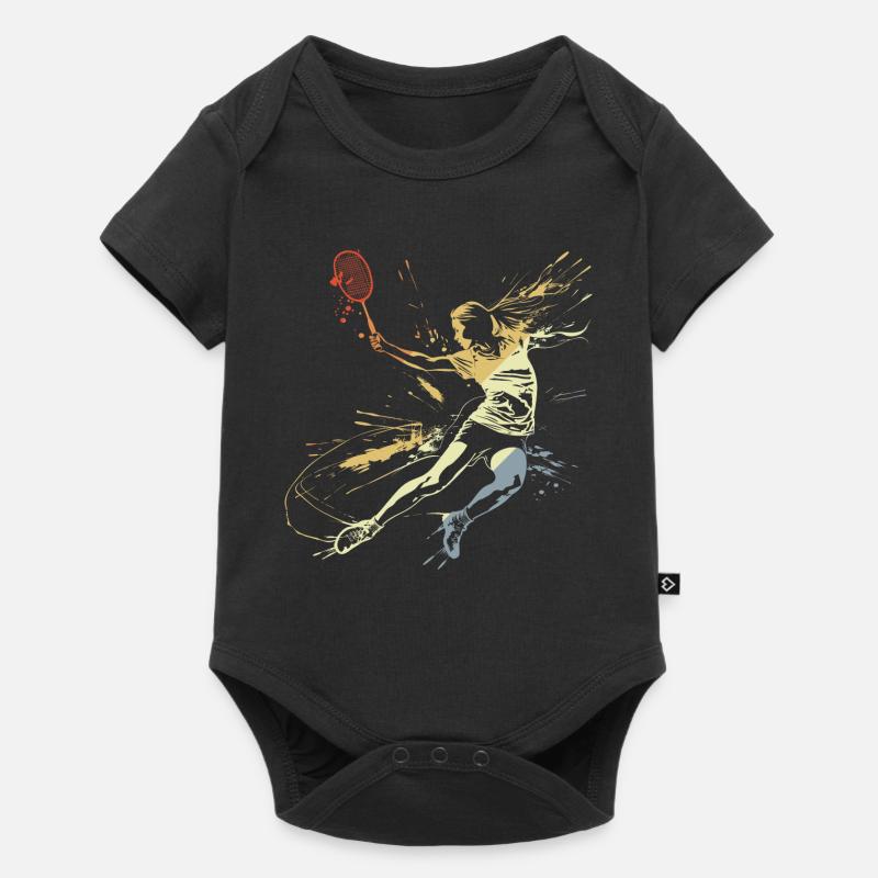 Badminton Mme Grafitti - Body à manches courtes Premium Bébé - noir