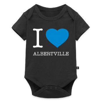 J’ADORE ALBERTVILLE - Body à manches courtes Premium Bébé - noir - Devant
