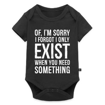 If I'm sorry I forgot I only Exist - Baby Premium short-sleeve bodysuit - black - Front