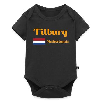 Tilburg, Pays-Bas- Imprimés élégants - Body à manches courtes Premium Bébé - noir - Devant