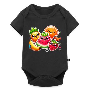 Colorful Fruit Party Style - Baby Premium short-sleeve bodysuit - black - Front