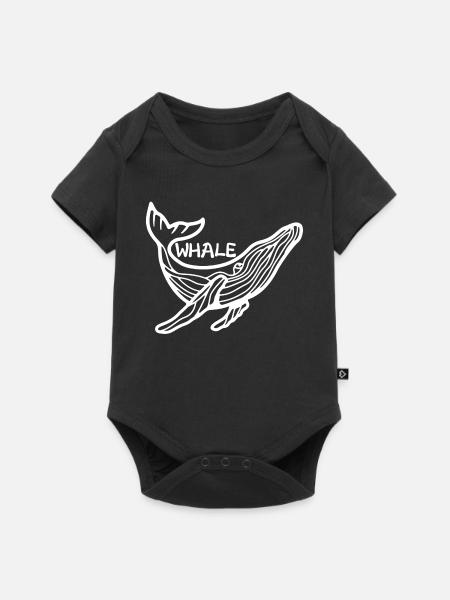 Der Riese der Meere - Baby Premium Kurzarmbody - Schwarz