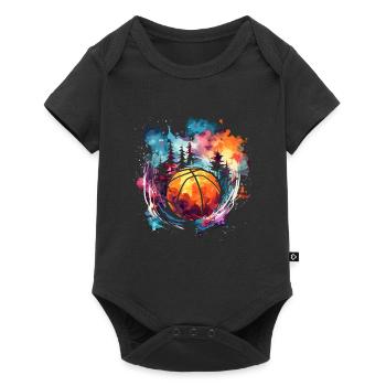 Basketball Artwork - Baby Premium short-sleeve bodysuit - black - Front
