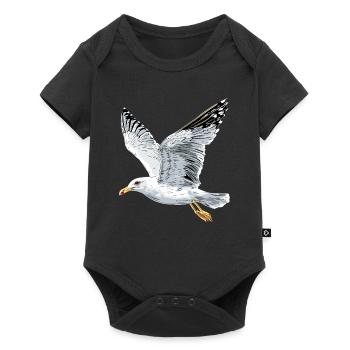 Seagull, Beach, Sea, North Sea, Baltic Sea, Herring Gull, Seagulls - Baby Premium short-sleeve bodysuit - black - Front