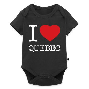 J’ADORE LE QUÉBEC - Body à manches courtes Premium Bébé - noir - Devant