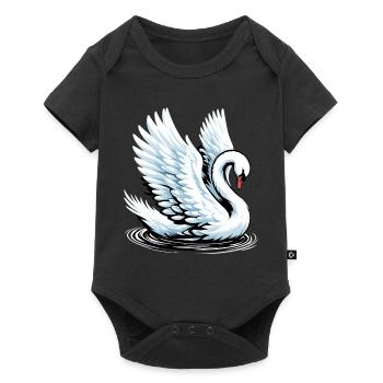 Cygne - Body à manches courtes Premium Bébé - noir - Devant