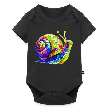 Escargot - Body à manches courtes Premium Bébé - noir - Devant