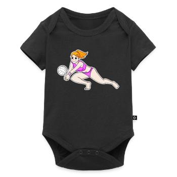 Volley-ball Sports Filles - Body à manches courtes Premium Bébé - noir - Devant