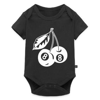 8-Ball Cherries Creative Minimalist - Baby Premium short-sleeve bodysuit - black - Front