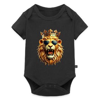 Lion (01) - Body à manches courtes Premium Bébé - noir - Devant