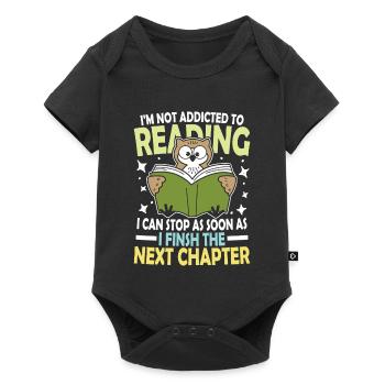 I m not addicted to reading I can quit as soon as - Baby Premium Kurzarmbody - Schwarz - Vorne