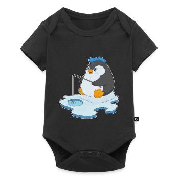 Canne à pêche Penguin Angler Canne à pêche - Body à manches courtes Premium Bébé - noir - Devant