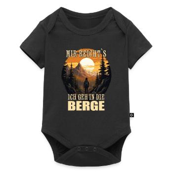 Mir reicht`s, ich geh in die Berge - Baby Premium Kurzarmbody - Schwarz - Vorne