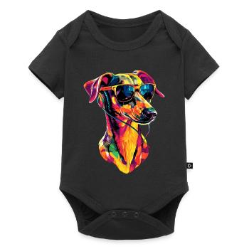 Greyhound Dog Lover Hunting Dog Love Greyhound - Baby Premium short-sleeve bodysuit - black - Front