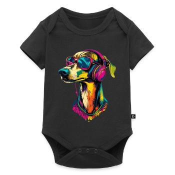 Greyhound Dog Lover Hunting Dog Love Greyhound - Baby Premium short-sleeve bodysuit - black - Front