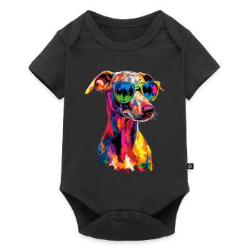 Greyhound Dog Lover Hunting Dog Love Greyhound - Baby Premium short-sleeve bodysuit - black - Front