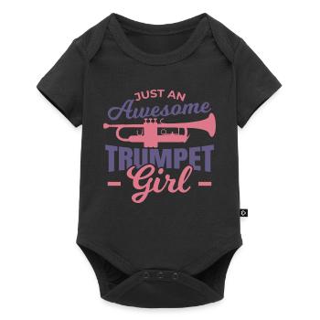 Great trumpet girl - Baby Premium short-sleeve bodysuit - black - Front