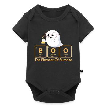 Elemental Boo Ghost Tee - Baby Premium short-sleeve bodysuit - black - Front