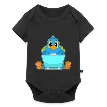 Ordinateur portable Parrot - Body à manches courtes Premium Bébé - noir - Devant