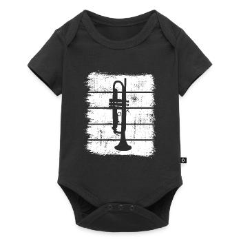 Trompette - Body à manches courtes Premium Bébé - noir - Devant