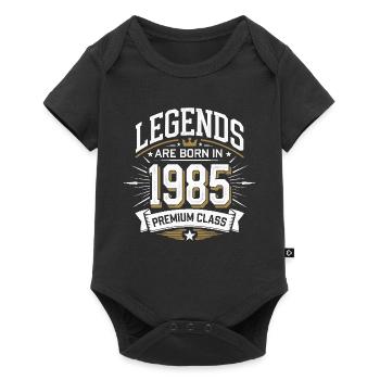 Legends Born in 1985 Premium Class - Baby Premium short-sleeve bodysuit - black - Front
