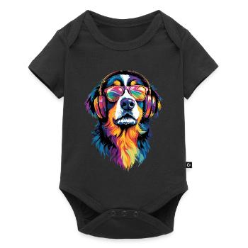 Bernese Mountain Dog Cute Dogs Swiss Mountain Dogs - Baby Premium short-sleeve bodysuit - black - Front