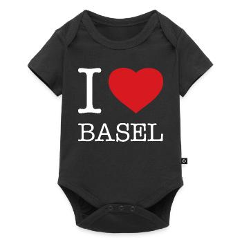 J’ADORE BÂLE - Body à manches courtes Premium Bébé - noir - Devant