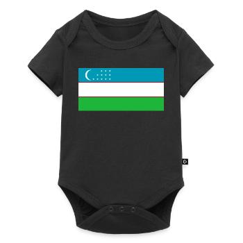 Uzbekistan - Baby Premium short-sleeve bodysuit - black - Front