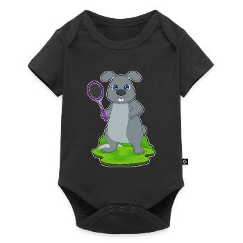 Rabbit Tennis Rackets - Baby Premium short-sleeve bodysuit - black - Front