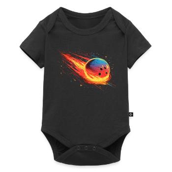 Bowling Ball 90s Look - Baby Premium short-sleeve bodysuit - black - Front